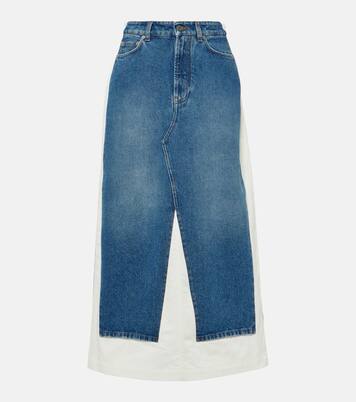 Maxirock aus Denim und Baumwolle | Jean Paul Gaultier