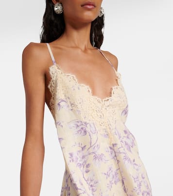 Slipdress Halliday aus Leinen mit Spitze | Zimmermann