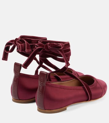 Spencer satin ballet flats | Malone Souliers
