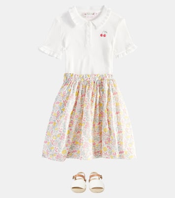 Gonna Suzon in cotone con stampa | Bonpoint