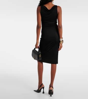 Draped midi dress | Saint Laurent