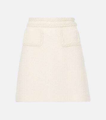 Minifalda de tweed de mezcla de lana de tiro alto | Giambattista Valli