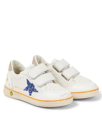 Ball Star glitter leather sneakers | Golden Goose Kids