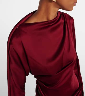 Robe midi en crêpe de satin | Victoria Beckham