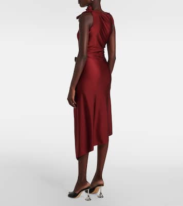 Jupe midi asymétrique à fleurs | Coperni