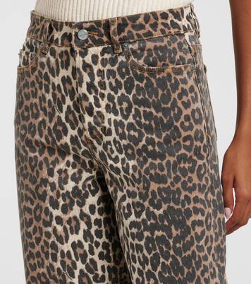 Bedruckte Straight Jeans Izey | Ganni