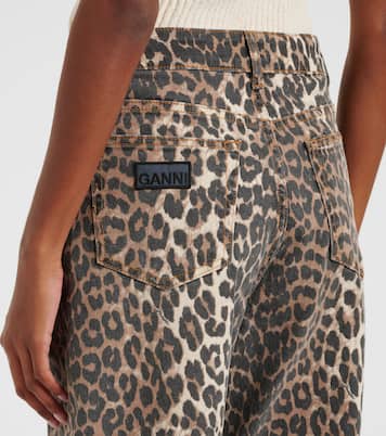 Bedruckte Straight Jeans Izey | Ganni