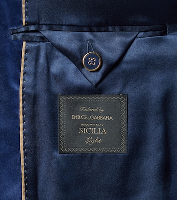 Cotton velvet blazer | Dolce&Gabbana