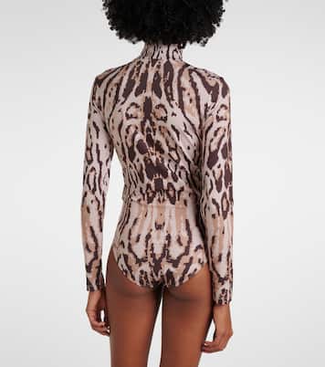 Viviane animal-print jersey bodysuit | Bogner