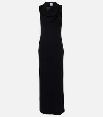 Draped wool-blend maxi dress | Toteme