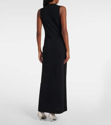 Draped wool-blend maxi dress | Toteme