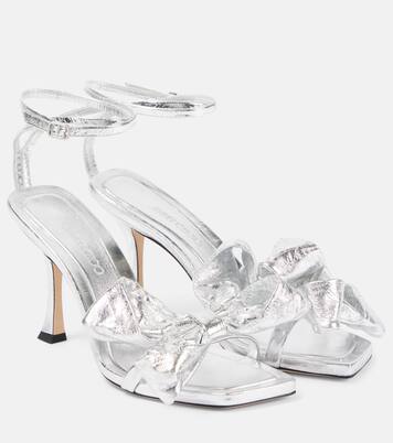 Sandalen Staz 90 aus Metallic-Leder | Jimmy Choo