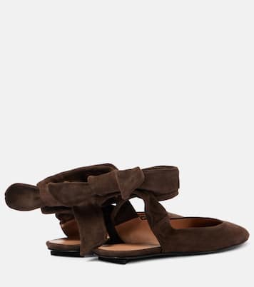 Cloe suede slingback flats | The Attico