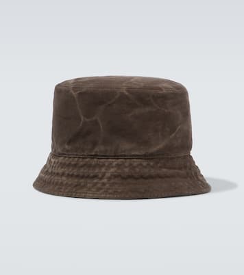 Chapeau bob en coton à logo | Prada