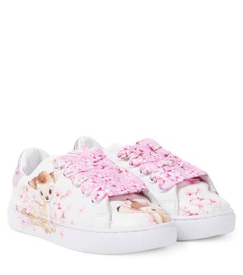x Disney® Bambi leather sneakers | Monnalisa