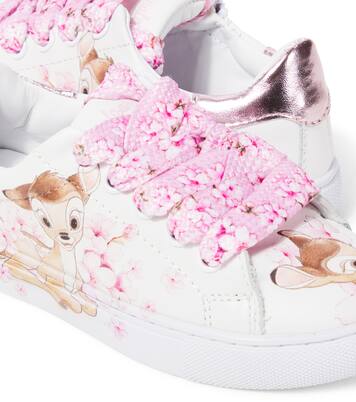 x Disney® Bambi leather sneakers | Monnalisa