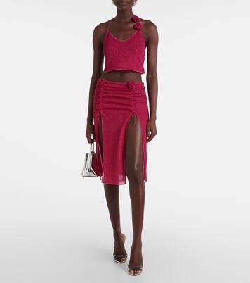 Jupe midi Lumière Rose | Oséree