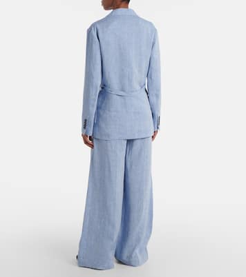 Linen-blend blazer | Brunello Cucinelli