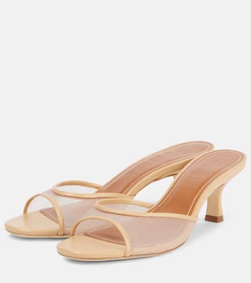 Mules Brigitte 55 en résille et cuir | Staud