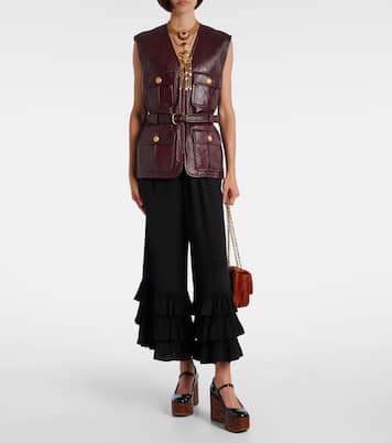 Maxime 80 patent leather wedge pumps | Chloé