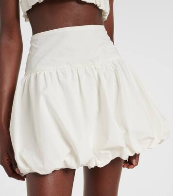 Minifalda en popelín de algodón fruncida | Faithfull