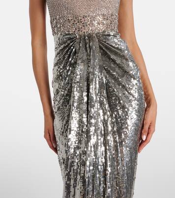 Robe longue Only You en tulle à sequins | Jenny Packham
