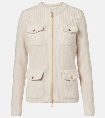 Padded virgin wool cardigan | Moncler