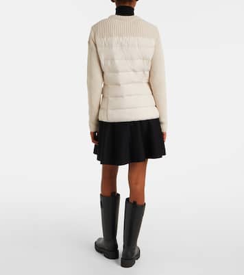 Padded virgin wool cardigan | Moncler