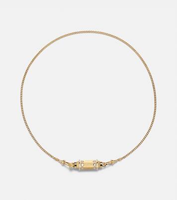 Love Baby Locket 18kt yellow and white gold pendant necklace with diamond | Marie Lichtenberg