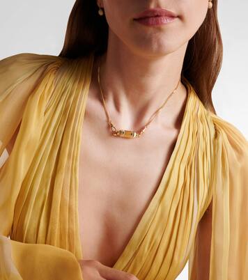 Love Baby Locket 18kt yellow and white gold pendant necklace with diamond | Marie Lichtenberg