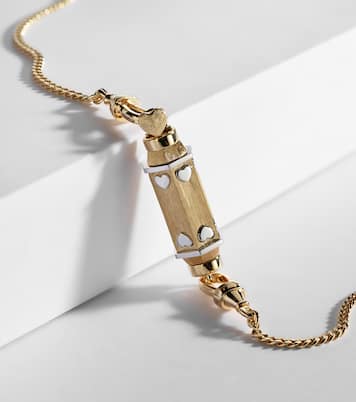 Love Baby Locket 18kt yellow and white gold pendant necklace with diamond | Marie Lichtenberg