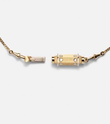 Love Baby Locket 18kt yellow and white gold pendant necklace with diamond | Marie Lichtenberg