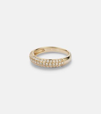 18kt gold ring with diamonds  | Persée