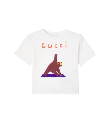 X Euan Roberts – T-shirt imprimé en coton | Gucci Kids