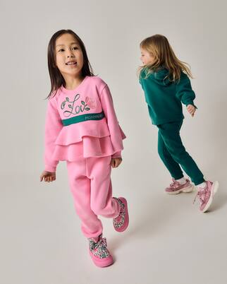 Cotton-blend sweatshirt and sweatpants set | Monnalisa