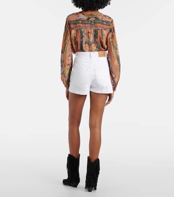 High-rise denim shorts  | Isabel Marant