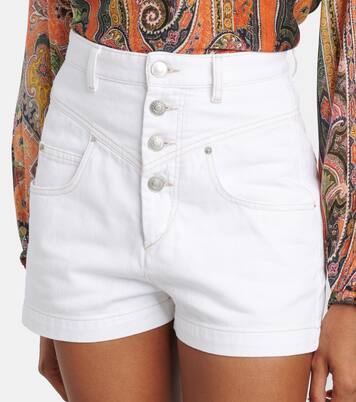 High-rise denim shorts  | Isabel Marant