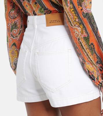High-rise denim shorts  | Isabel Marant