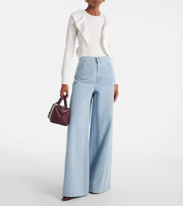 Agenzia knitted ruffled top | Max Mara