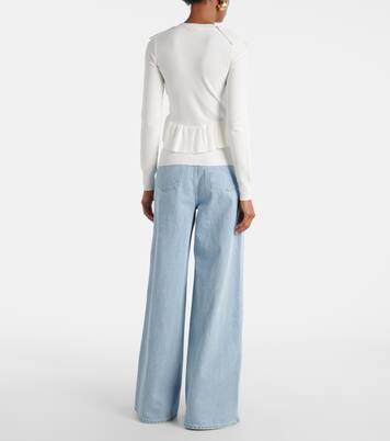Agenzia knitted ruffled top | Max Mara