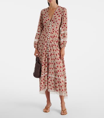 Bedrucktes Midikleid Raven | Rixo