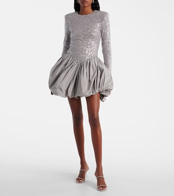 Sequined asymmetric minidress | Rotate