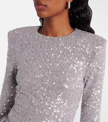 Sequined asymmetric minidress | Rotate