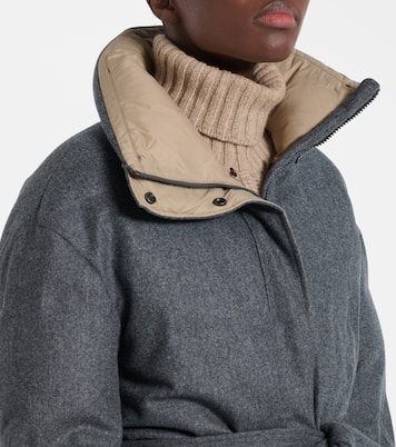 Virgin wool down coat | Brunello Cucinelli