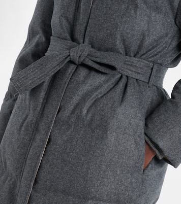 Virgin wool down coat | Brunello Cucinelli