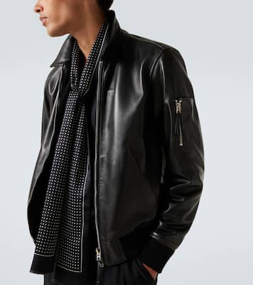 Leather blouson jacket | Tom Ford