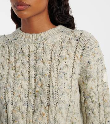 Cable-knit wool-blend sweater | Moncler