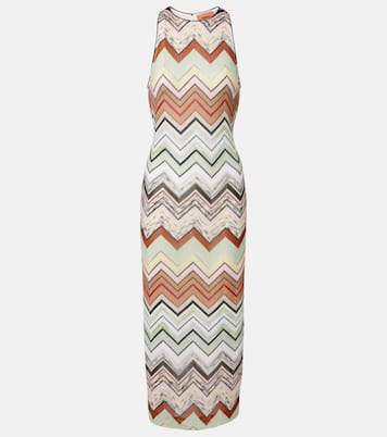 Zigzag knitted midi dress | Missoni