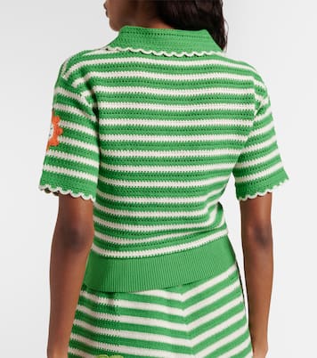 Sundae striped cotton polo shirt | Alémais