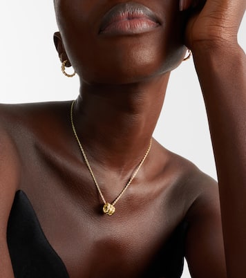 Serpenti Viper 18kt gold pendant necklace with diamonds | Bvlgari